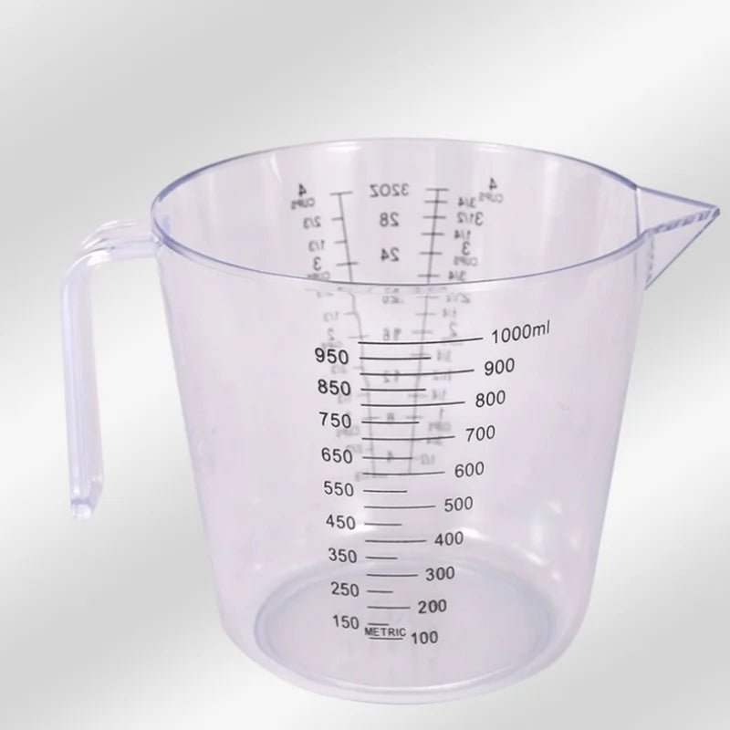 150/300/600/1000ml Measuring Cup with Scale Handle Plastic Tip Mouth Jug Cup Transparent Pour Spout Mixing Cup Measuring Tool - Ammpell