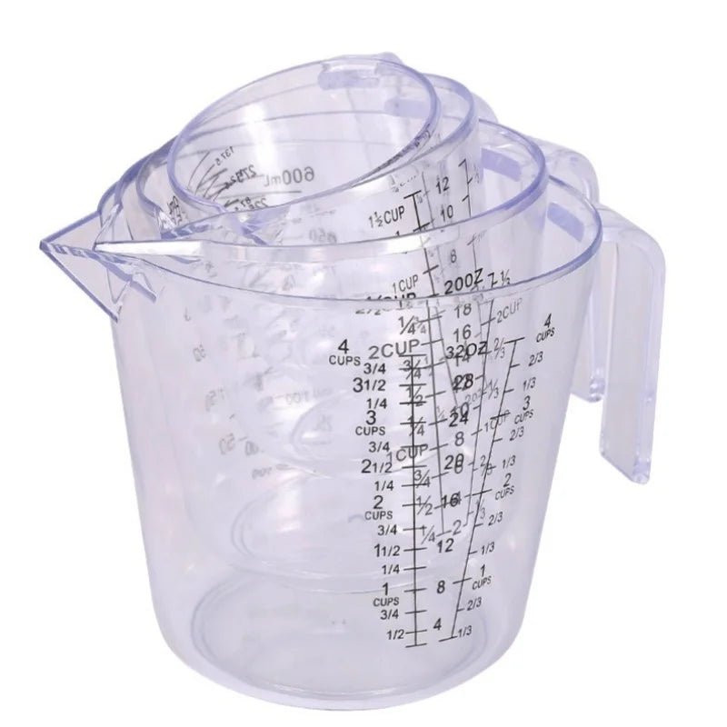 150/300/600/1000ml Measuring Cup with Scale Handle Plastic Tip Mouth Jug Cup Transparent Pour Spout Mixing Cup Measuring Tool - Ammpell