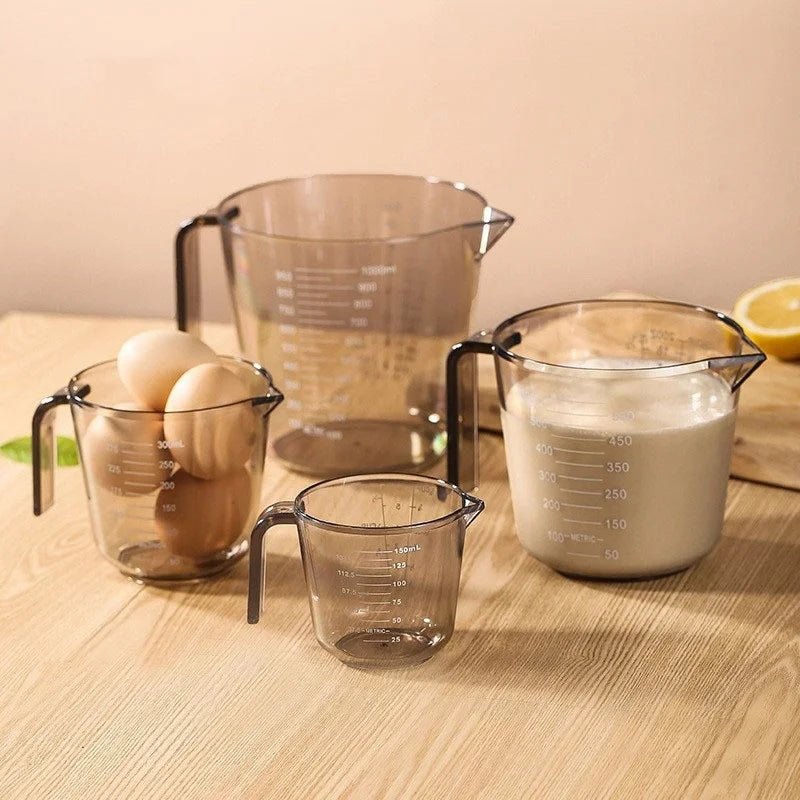 150/300/600/1000ml Measuring Cup with Scale Handle Plastic Tip Mouth Jug Cup Transparent Pour Spout Mixing Cup Measuring Tool - Ammpell