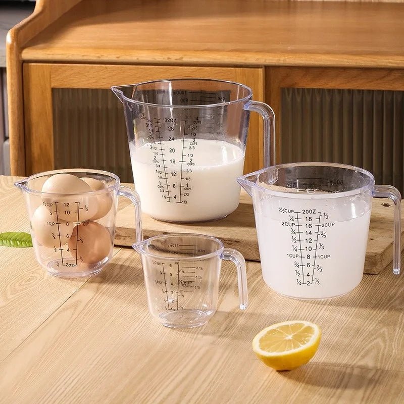 150/300/600/1000ml Measuring Cup with Scale Handle Plastic Tip Mouth Jug Cup Transparent Pour Spout Mixing Cup Measuring Tool - Ammpell