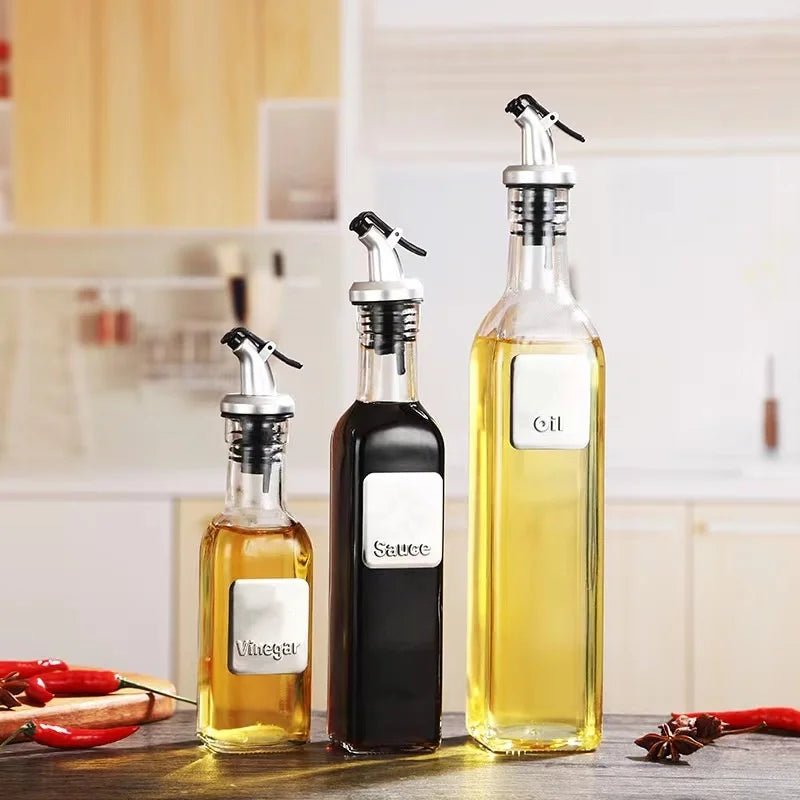 150ML/250ML/500ML Oil Pot Plastic Leak-proof Kitchen Seasoning Soy Sauce Vinegar Bottle Transparent Olive Oil Bottle - Ammpell