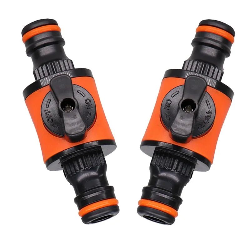 16mm Garden Hose Shut-Off Valve Quick Connector, 1 or 2 Pack - Ammpell