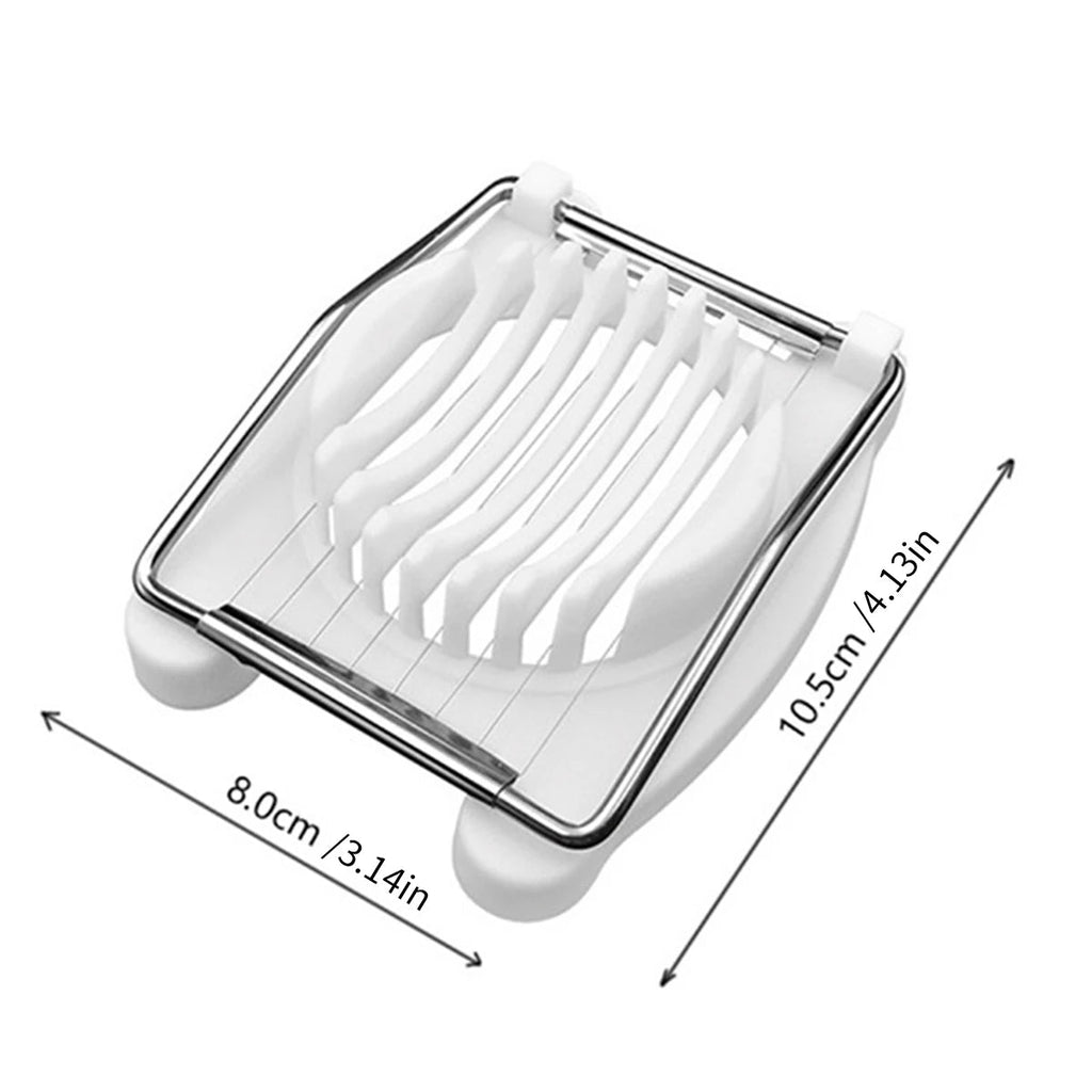 1PC-Single-use Century Egg Slicer, Household Stainless Steel Egg Slicer and Divider, Multifunctional Egg Cutting Tool - Ammpell