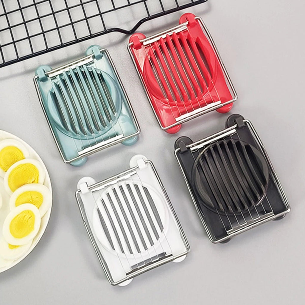 1PC-Single-use Century Egg Slicer, Household Stainless Steel Egg Slicer and Divider, Multifunctional Egg Cutting Tool - Ammpell
