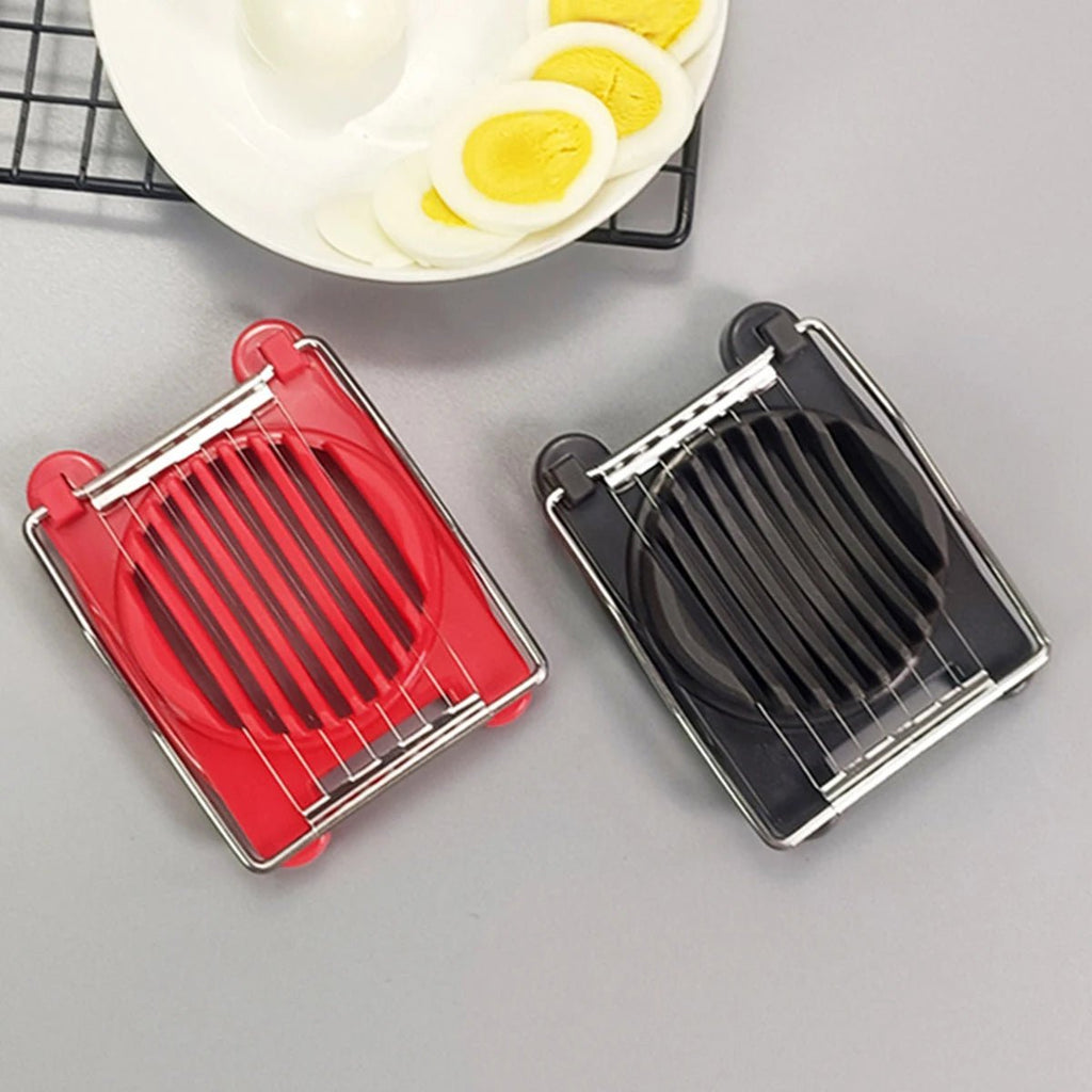 1PC-Single-use Century Egg Slicer, Household Stainless Steel Egg Slicer and Divider, Multifunctional Egg Cutting Tool - Ammpell
