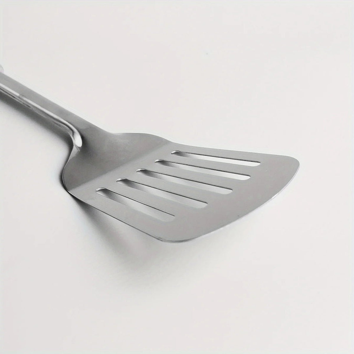 1pc Stainless Steel Slotted Turner Kitchen Cooking Spatula Saute Steak Burger Butter Tool - Ammpell