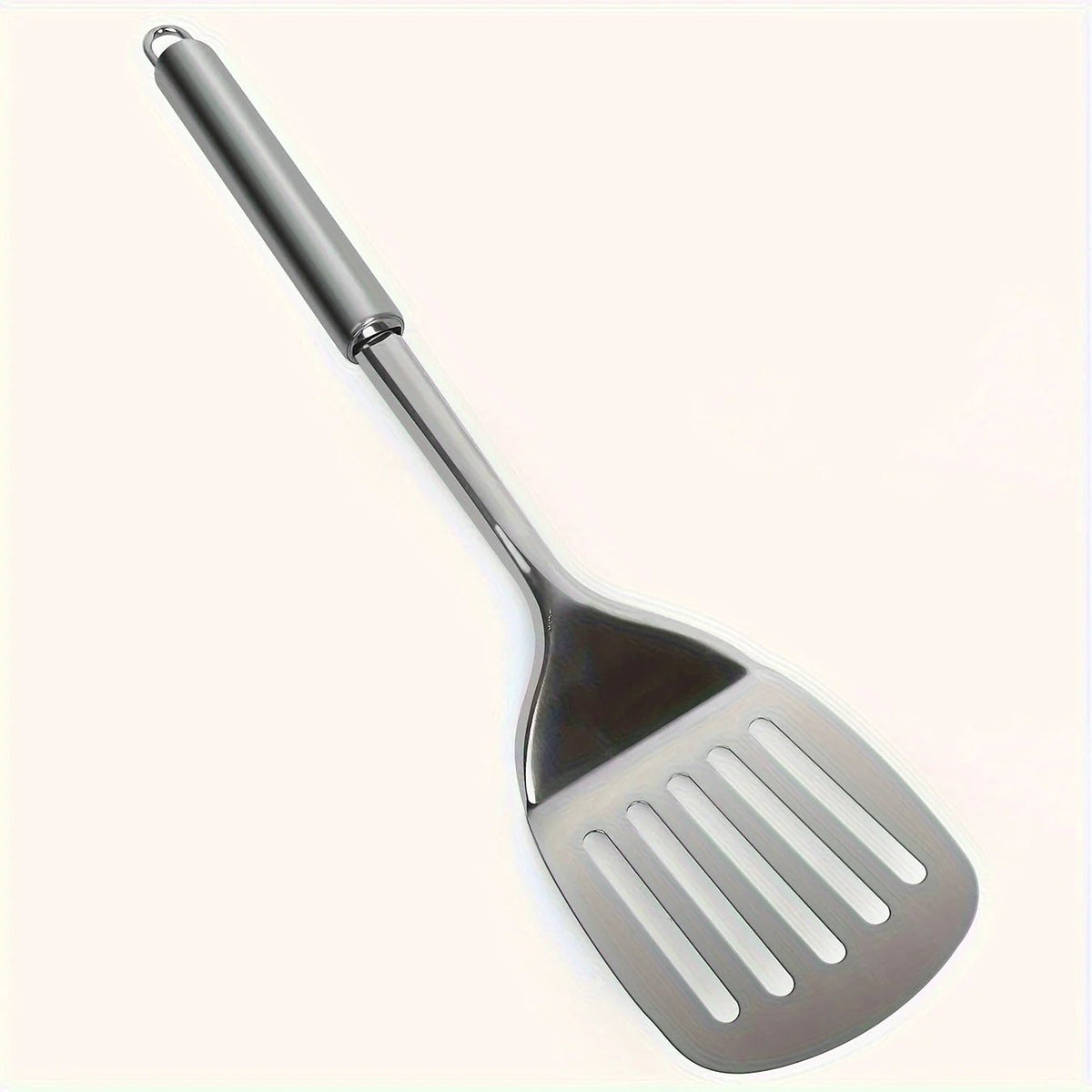1pc Stainless Steel Slotted Turner Kitchen Cooking Spatula Saute Steak Burger Butter Tool - Ammpell