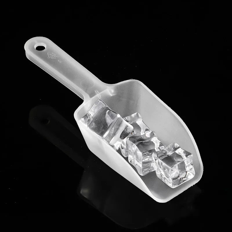 1Pcs Plastic Ice Scoops Mini Transparant Ice Shovel Party Bar Buffet Kitchen Gadget For Candy Dessert Grain Dry Goods Shovel - Ammpell
