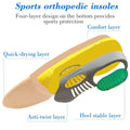 2 pieces Premium Orthotic Gel Insoles UK Orthopedic Flat Foot Health Sole Pad For Shoes Insert Arch Support Pad For Plantar fasciitis Unisex - Ammpell  