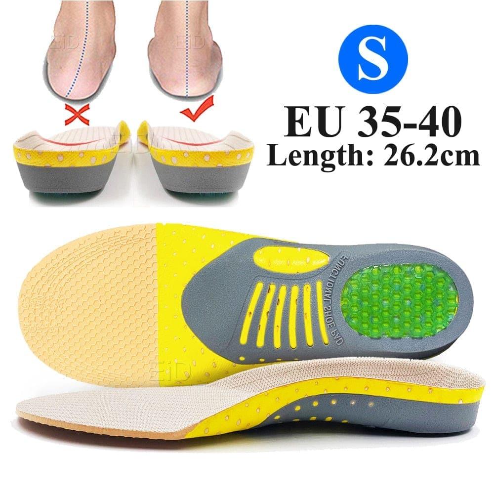 2 pieces Premium Orthotic Gel Insoles UK Orthopedic Flat Foot Health Sole Pad For Shoes Insert Arch Support Pad For Plantar fasciitis Unisex - Ammpell  