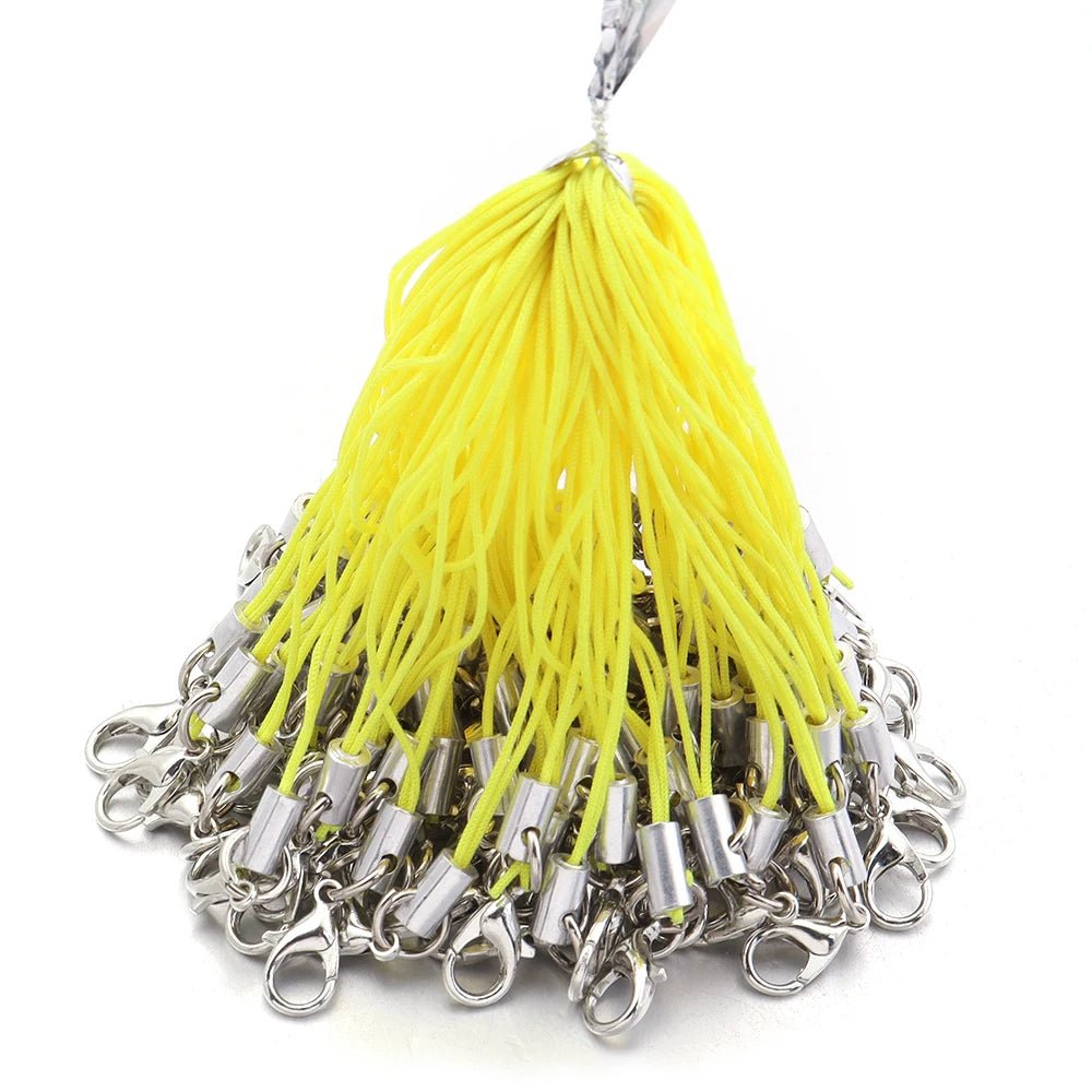 20/100Pcs Lobster Clasp Lanyard Strap Cord Mobile Phone Lanyard Polyester Key Chain Cords Charms Keyring For DIY Jewelry Making - Ammpell