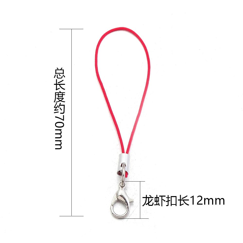 20/100Pcs Lobster Clasp Lanyard Strap Cord Mobile Phone Lanyard Polyester Key Chain Cords Charms Keyring For DIY Jewelry Making - Ammpell