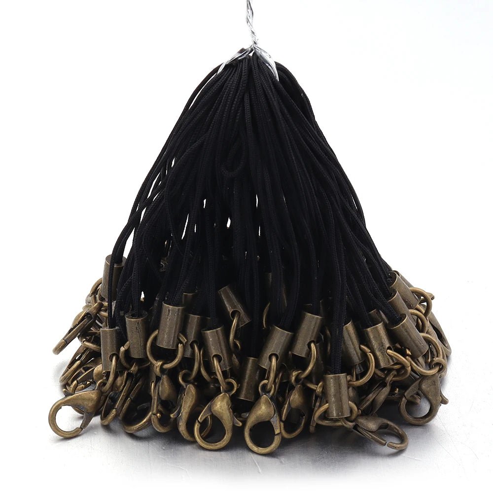 20/100Pcs Lobster Clasp Lanyard Strap Cord Mobile Phone Lanyard Polyester Key Chain Cords Charms Keyring For DIY Jewelry Making - Ammpell