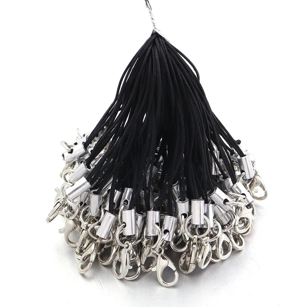 20/100Pcs Lobster Clasp Lanyard Strap Cord Mobile Phone Lanyard Polyester Key Chain Cords Charms Keyring For DIY Jewelry Making - Ammpell