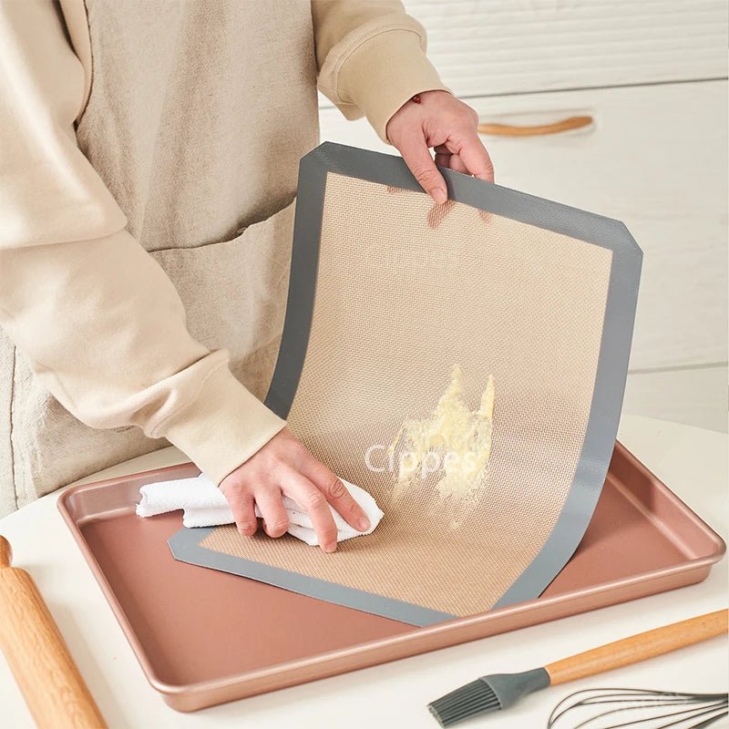 2PCS Silicone Baking Mats for Oven, 42x29.5cm, Reusable Non Stick Heat Resistant Bakeware Sheets Liner,for Cookies Macaron Bread - Ammpell