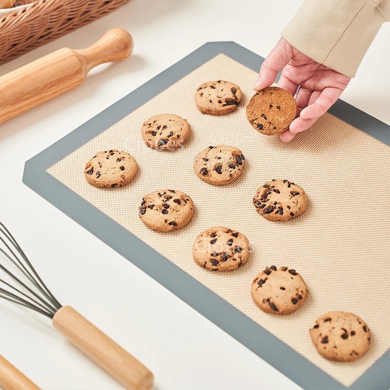 2PCS Silicone Baking Mats for Oven, 42x29.5cm, Reusable Non Stick Heat Resistant Bakeware Sheets Liner,for Cookies Macaron Bread - Ammpell