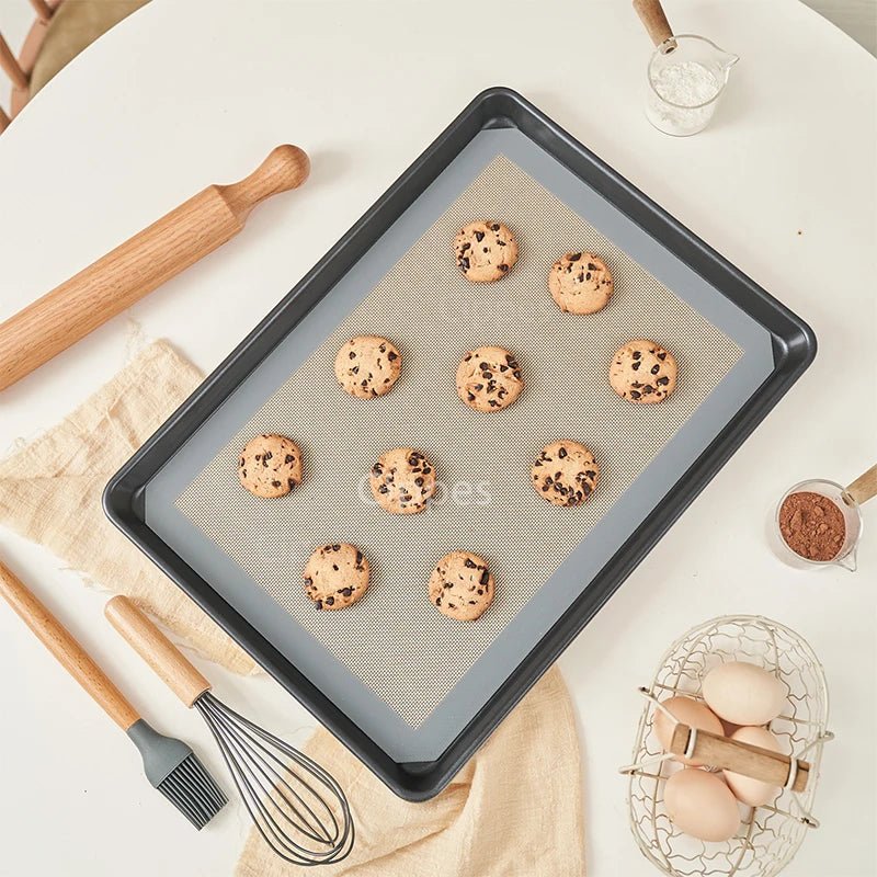 2PCS Silicone Baking Mats for Oven, 42x29.5cm, Reusable Non Stick Heat Resistant Bakeware Sheets Liner,for Cookies Macaron Bread - Ammpell