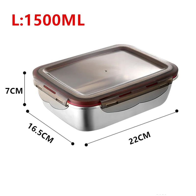 304 Stainless Steel Leakproof Lunch Box, 220ml to 2900ml