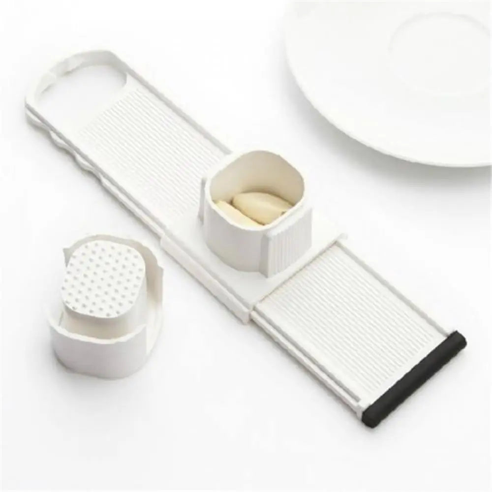 2-in-1 Ginger and Garlic Slicer and Grinder, Manual Kitchen Chopper