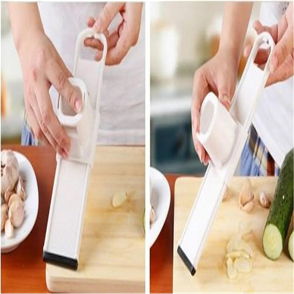 2-in-1 Ginger and Garlic Slicer and Grinder, Manual Kitchen Chopper