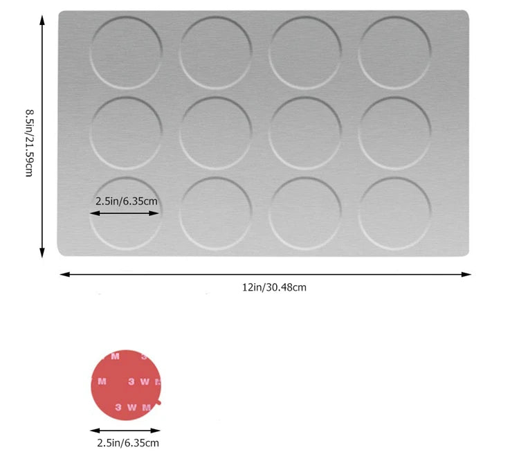 Magnetic Spice Tins with Wall Rack, Stainless Steel