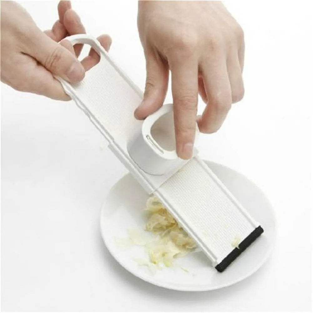 2-in-1 Ginger and Garlic Slicer and Grinder, Manual Kitchen Chopper