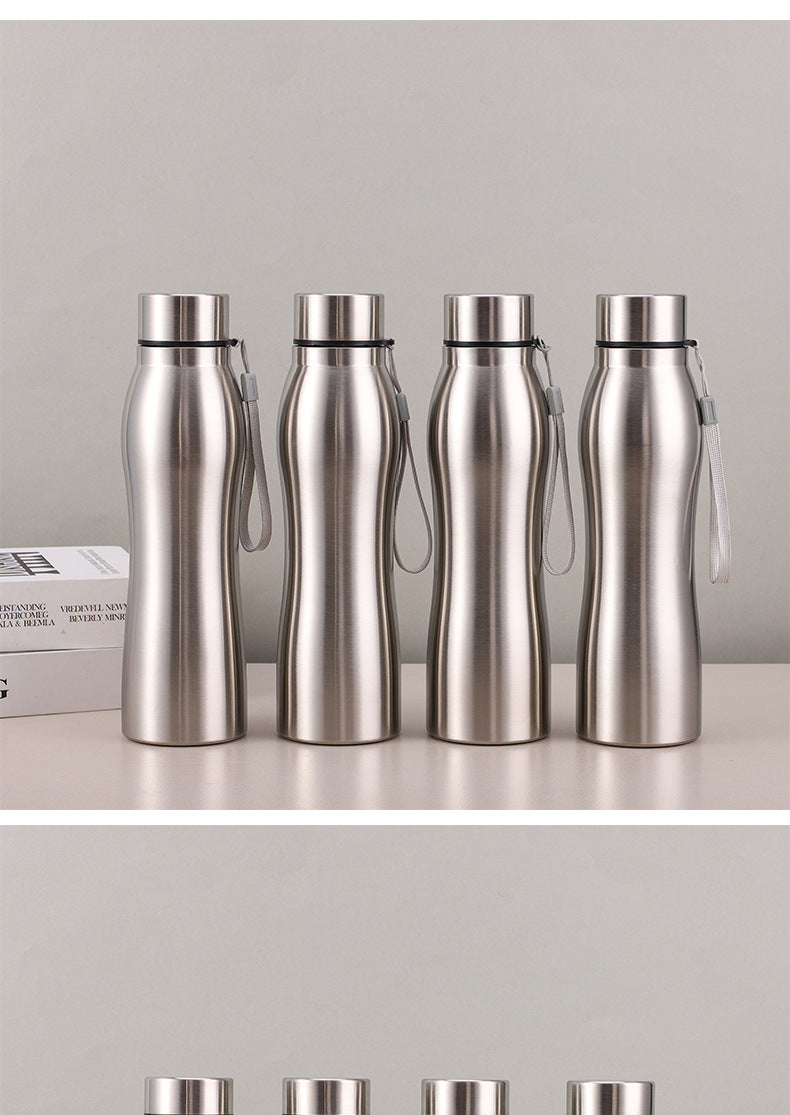 1 Litre Stainless Steel Sports Water Bottle, Single Wall