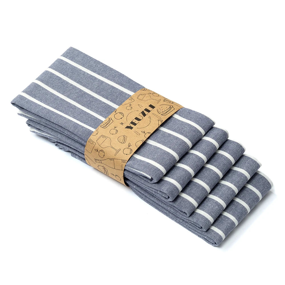 100% Cotton Tea Towel, Absorbent Kitchen Dish Towel, 45 x 70 cm, 1 or 5 Pack