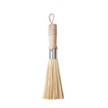 1Pc Bamboo Dish Brush Oil-Resistant, Stain-Removing Pot Scrubber Handcrafted Wooden Handle Kitchen Cleaning