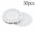 Paper Doilies, Round, Oval or Rectangular, 50 or 100 Pack