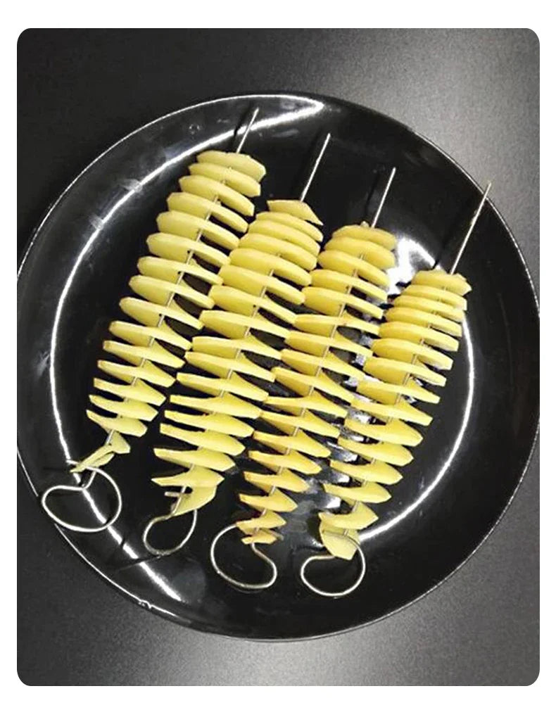 Potato Spiral Cutter Tower Maker, Vegetable Slicer Set, 1 Set, 2 in 1 or 4 in 1