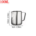 Stainless Steel Milk Frothing Jug, 100ml to 600ml