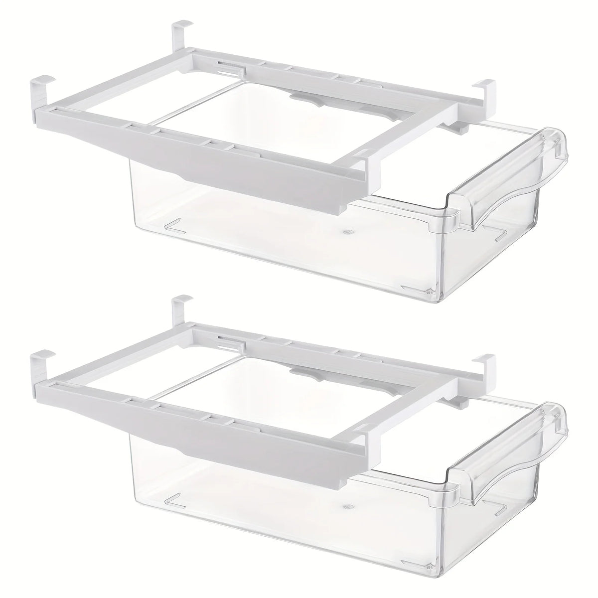 New Refrigerator Drawer Style Food Storage Box, Fruit Packaging Machine, Shelf Support, Sliding Plastic Cooking Container