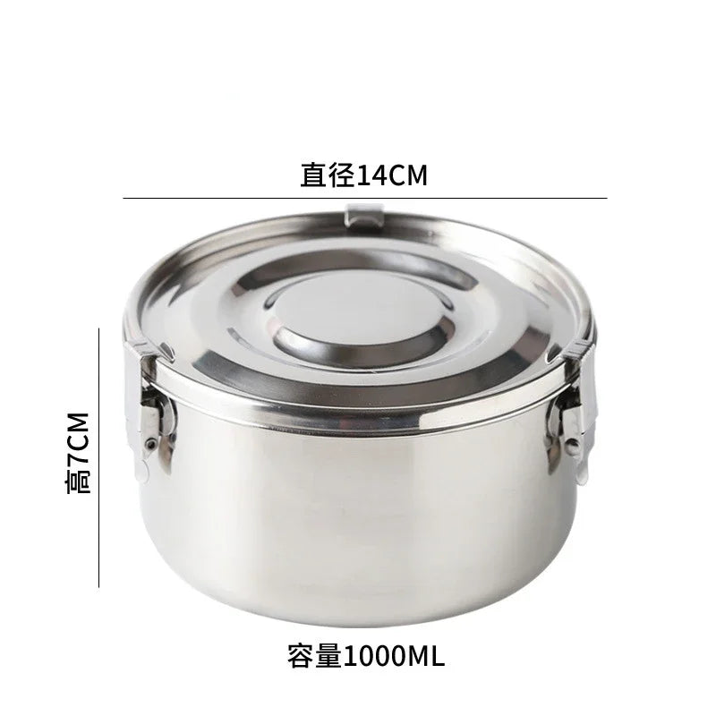 304 Stainless Steel Leak-Proof Lunch Box, Bento Box for Picnic and Work, 350 ml to 3000 ml