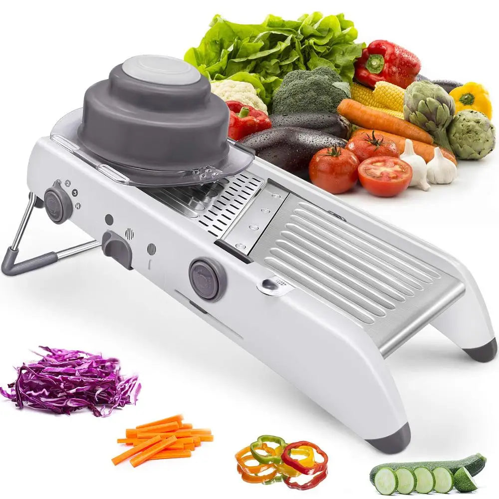 18-in-1 Adjustable Mandoline Vegetable Slicer and Julienne Cutter