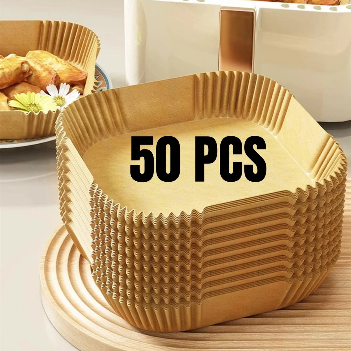 Disposable Air Fryer Paper Liners, 50 to 200 Pack