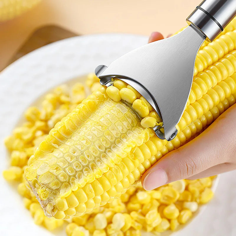 Stainless Steel Corn Stripper and Kerneler, Corn Cob Peeler Tool