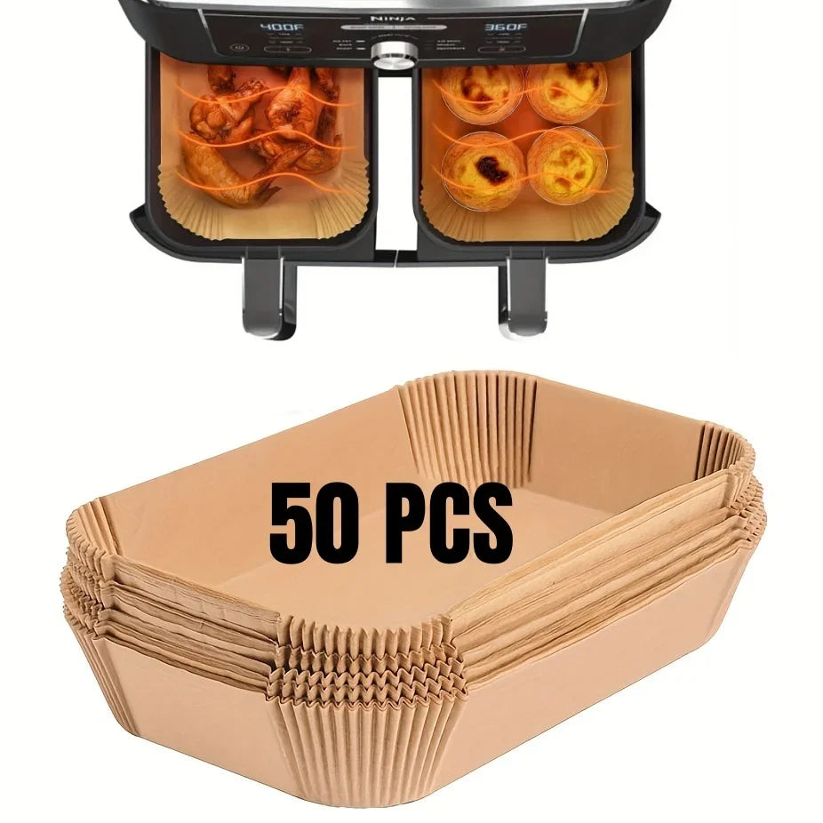 Disposable Air Fryer Paper Liners, 50 to 200 Pack