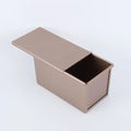 Nonstick Pullman Loaf Pan with Lid, Carbon Steel Corrugated Toast Tin, Small or Large