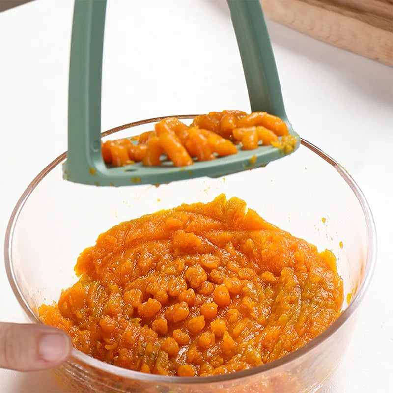 Potato Masher and Ricer, Press-Style Puree Maker, Green or Orange