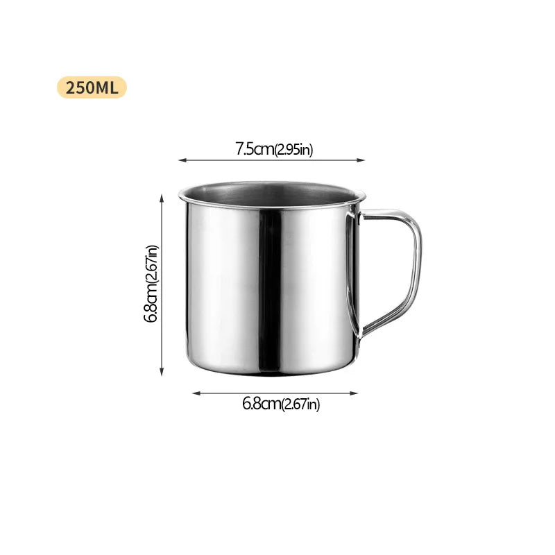 Stainless Steel Travel Mug and Camping Cup, 50 to 400ml