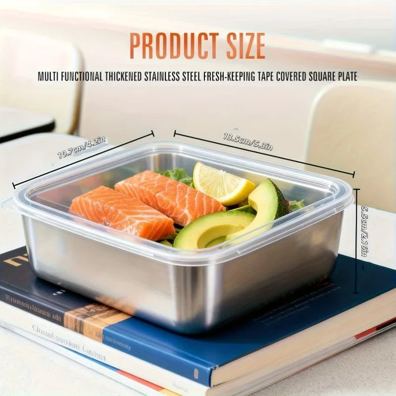 Stainless Steel Food Storage Containers, Set of 5