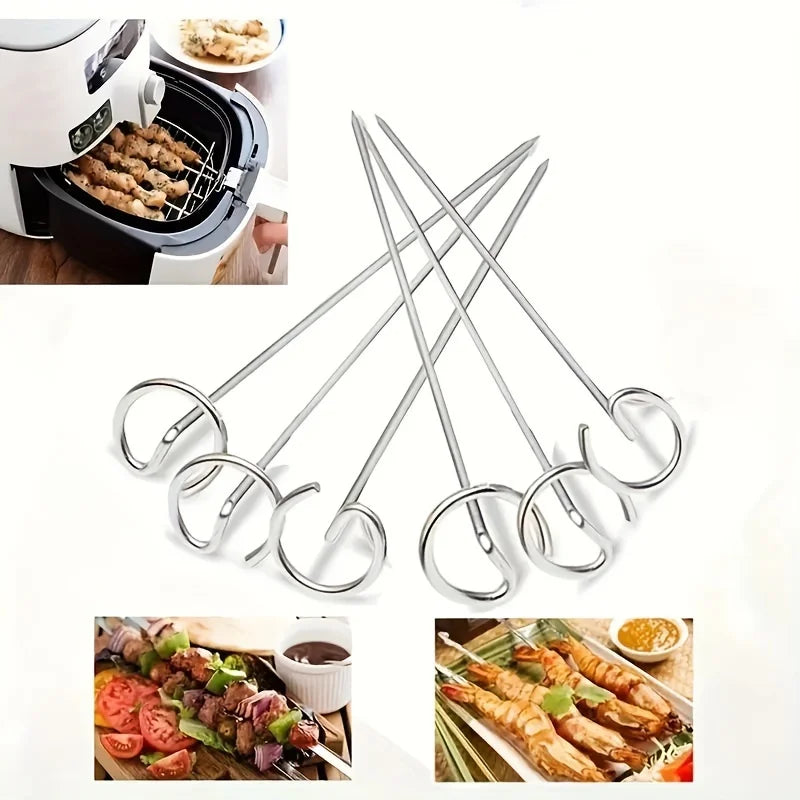 Stainless Steel Skewers for Air Fryer and Oven, 10 Pack