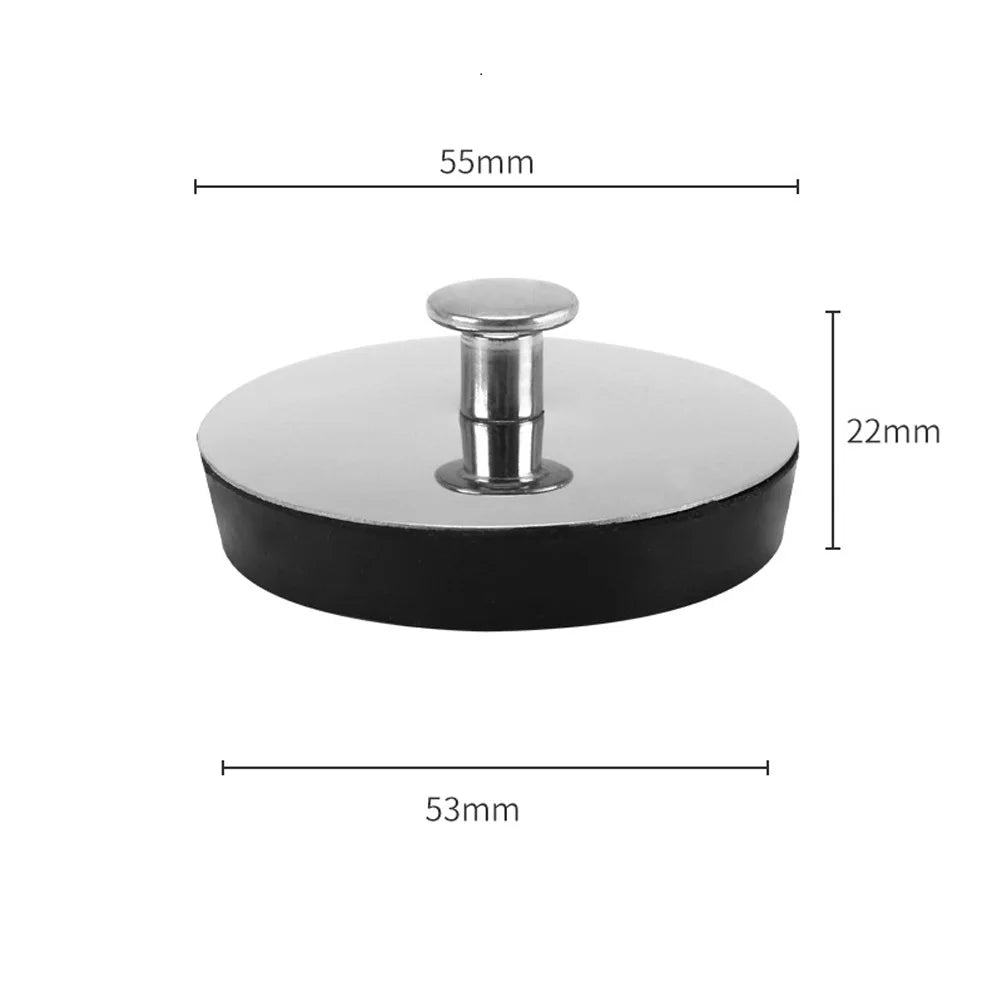 Stainless Steel Sink Plug, Bathtub and Washbasin Drain Stopper, 3 Sizes