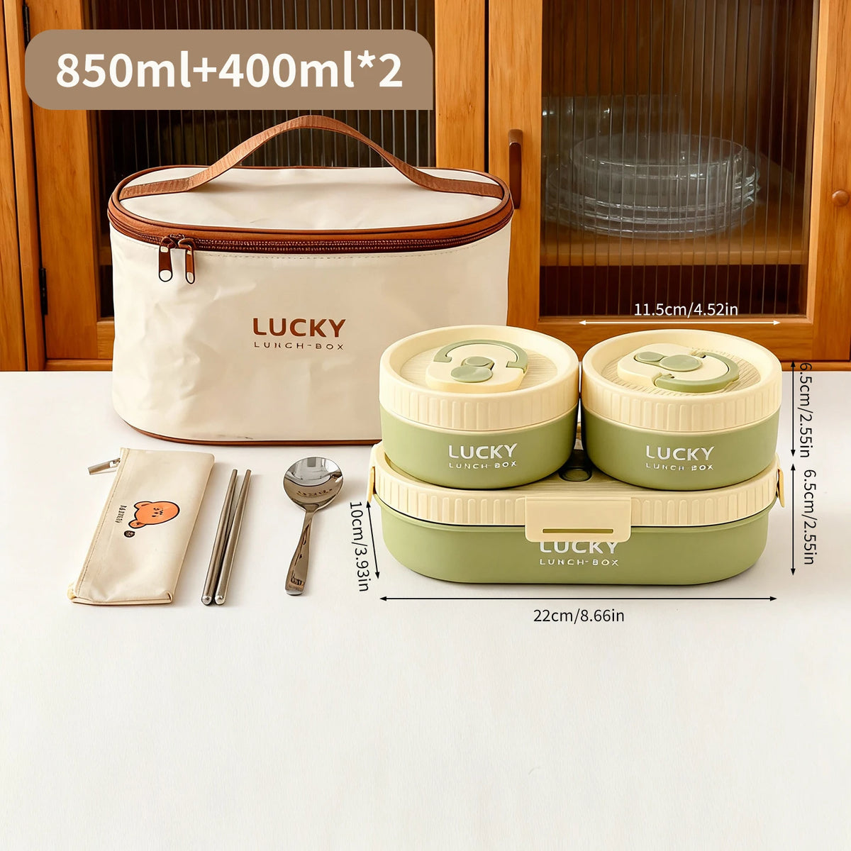 304 Stainless Steel Oval Insulated Lunch Box with Dividers, Leak-Proof, 850 to 1650 ml