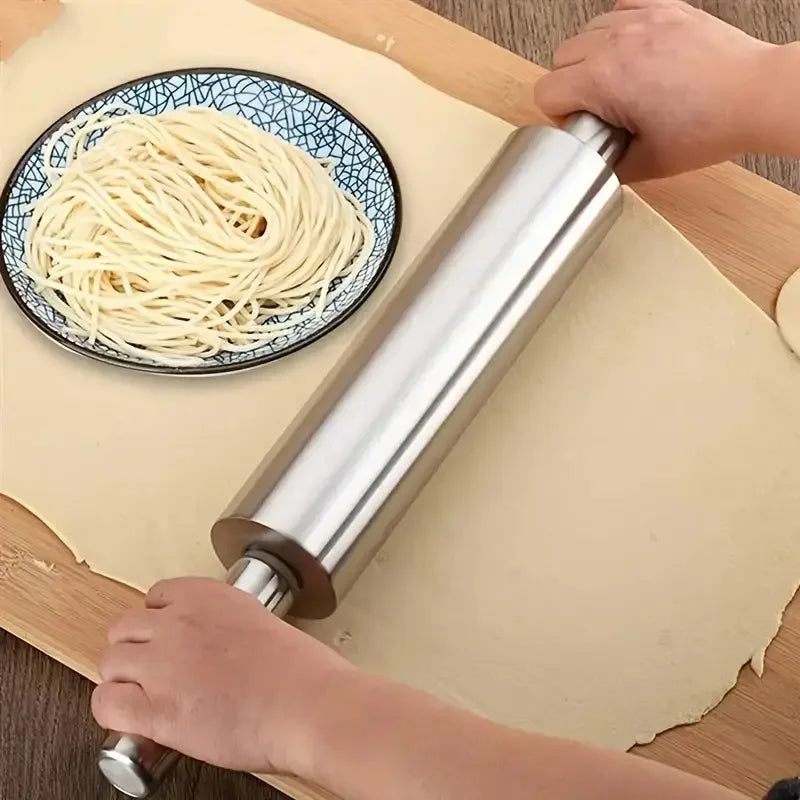 Stainless Steel Rolling Pin, Non-Stick Surface, 2 Sizes