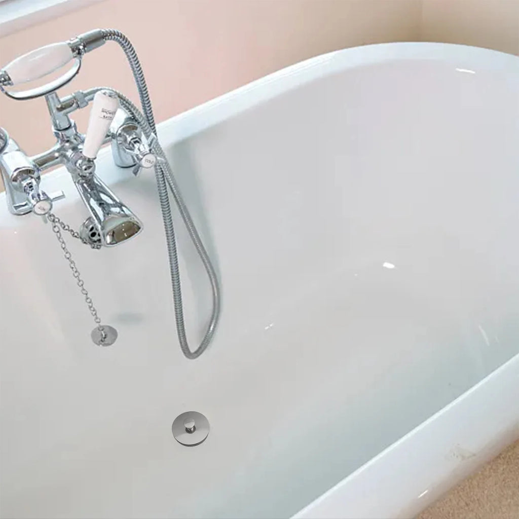 Stainless Steel Sink Plug, Bathtub and Washbasin Drain Stopper, 3 Sizes