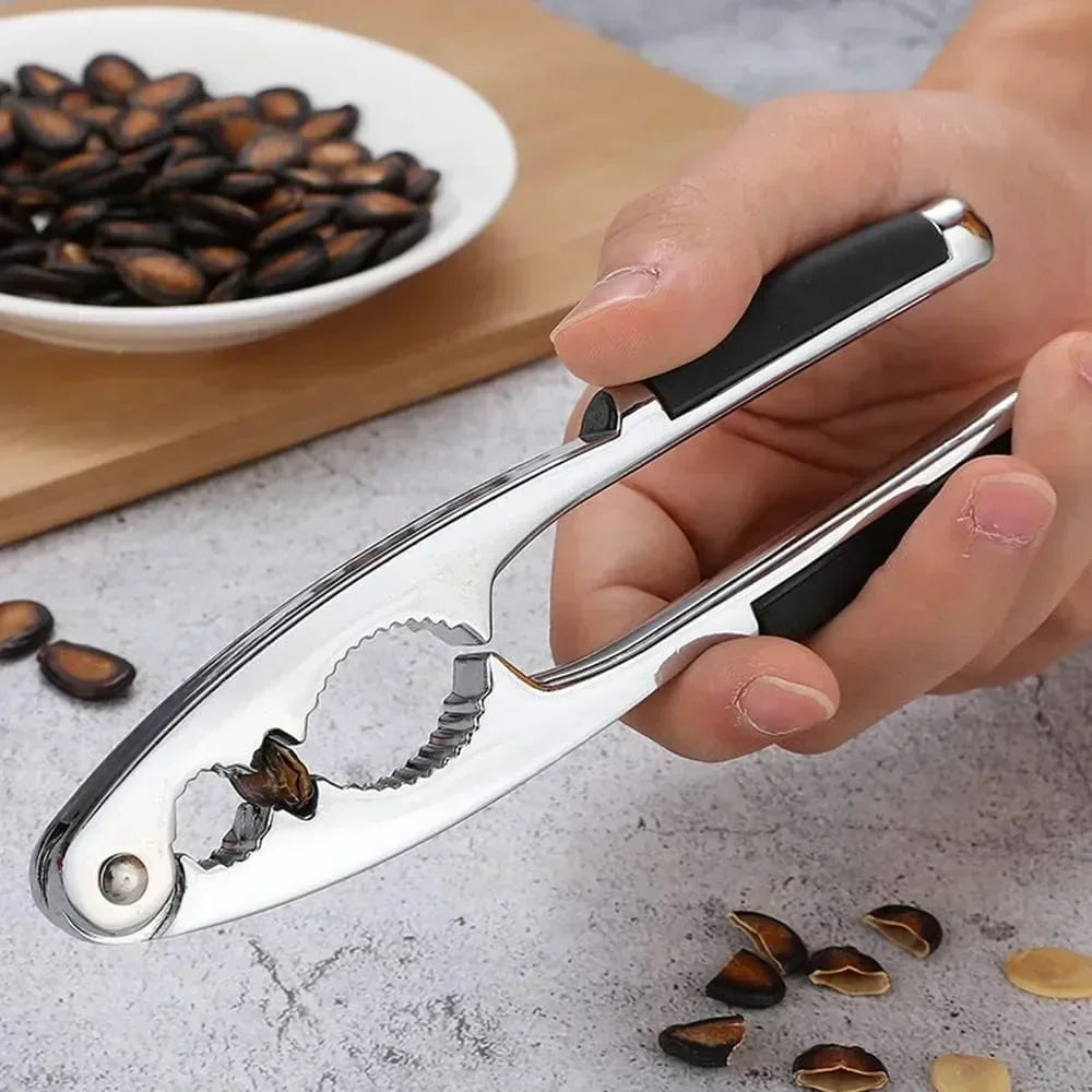 Multi-Function Stainless Steel Nut Cracker Clip for Walnut, Pecan and Hazelnut