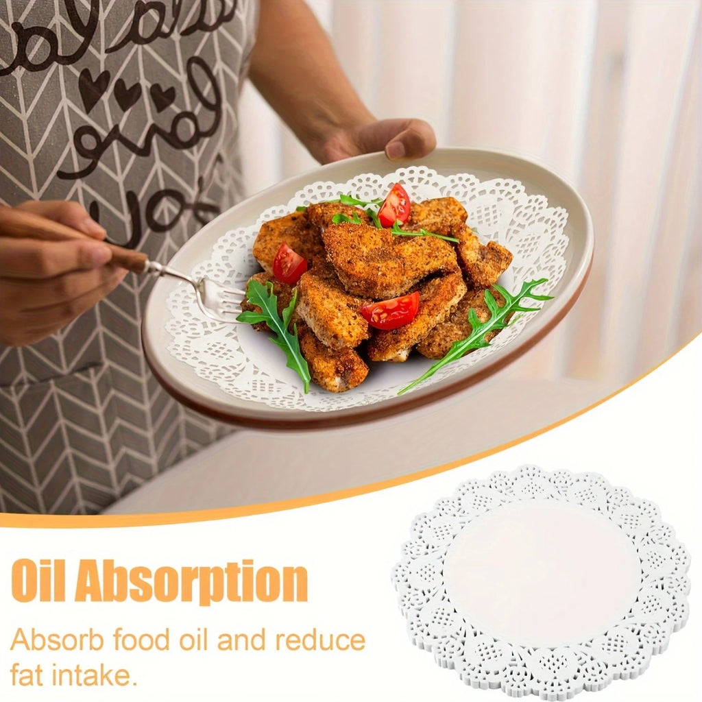 Paper Doilies, Round, Oval or Rectangular, 50 or 100 Pack