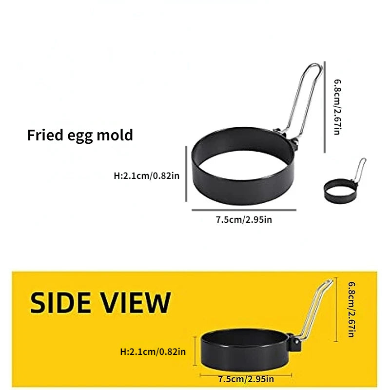 Stainless Steel Non-Stick Egg Rings, Set of 2